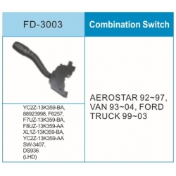 福特组合开关 YC2Z-13K359-BA, 88923998, F6257, F7UZ-13K359-BA, F8UZ-13K359-AA XL1Z-13K359-BA, YC2Z-13K359-AA SW-3407, DS936 Ford E-150 (04-03)  Ford E-150 Club Wagon (04-03)  Ford E-150 Econoline (02-97)  Ford E-150 Econoline Club Wagon (02-97)  Ford E-250 (04-0