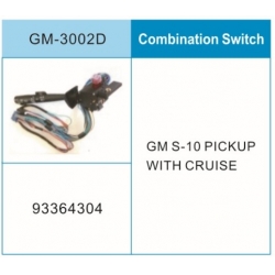 通用组合开关 Chave De Seta Com Interruptor Elétrico S10 Cód 93364304	 OEM# 93364304  GM S-10 PICKUP WITH CRUISE  Combination Switch  GM-3002D