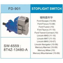 福特刹车灯开关 Ford F150 Fusion Focus Escape Lincoln MKZ MKS Stop Lamp SWITCH OEM 8T4Z-13480-A