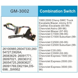 LS3002 组合开关 WITH CRUISE CONTROL for S10/S15 PICK UP 95~96 1500 PICK UP 95~99 2500 PICK UP 95~00 3500 PICK UP 95~02 SUBURBAN 95~99 TAHOE CLAYSIC STYLE 95~00 JIMMY S15 95~96 SONOMA 95~96 YUKON/YUKON XL 95~00" OE#26100985 26047330 26054727 26083629 26091771
