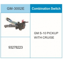 通用组合开关 Chave De Seta Com Interruptor Elétrico S10 Cód 93278223 OEM# 93278223  GM S-10 PICKUP WITH CRUISE  Combination Switch  GM-3002E